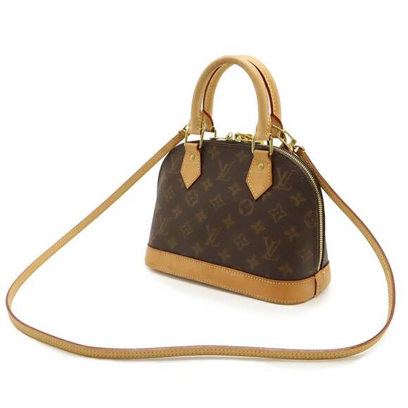 LOUIS VUITTON Authentic Brown Monogram Alma BB Shoulder Bag - Picture 3 of 9